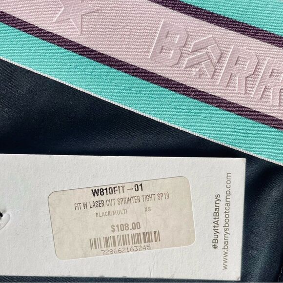 Barry's Bootcamp Fit Laser Cut Sprinter Tight Sz XS - Picture 8 of 9